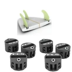 Genuine FCS X2 Surfboard Plugs Set - 3 Fin Thruster