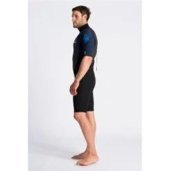 C-Skins Element 3/2mm Mens Shorty Wetsuit Black Slate Cyan - Extra Large XL -Surf Gear Shop 2048x blank copy 60477