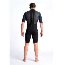 C-Skins Element 3/2mm Mens Shorty Wetsuit Black Slate Cyan - Extra Large XL -Surf Gear Shop 2048x blank copy7 55538