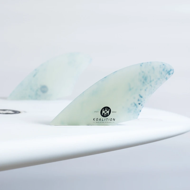 Koalition Keels Surfboard Fin Set White Marble Futures 2 Koalition Keels Surfboard Fin Set White Marble Futures - Image 2