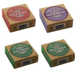 SexWax Base, Cool And Cold Top Coat Surf Wax - 4 Block Pack