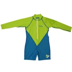 Xcel Kids UV Sunsuit Long Sleeved Green Blue - Age 1
