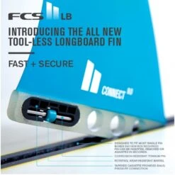 FCS II Connect Longboard Fin Soft Flex 9 Inch -Surf Gear Shop 4491 3 l
