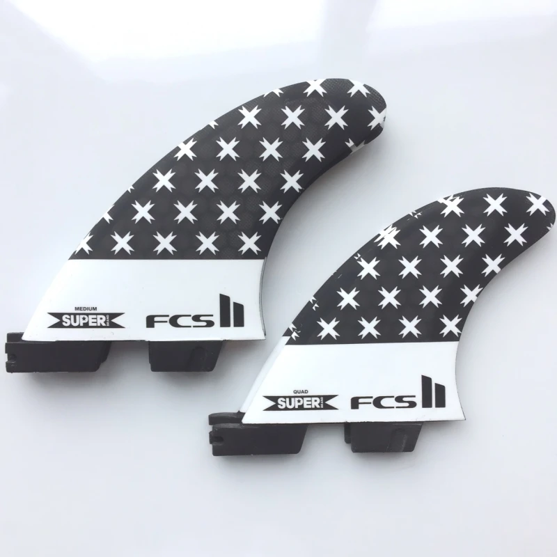 FCS II Super Brand SB Triquad Surfboard Fins Medium 2 FCS II Super Brand SB Triquad Surfboard Fins Medium - Image 2