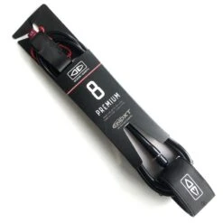 Ocean Earth One XT Surfboard Leash 8ft Black
