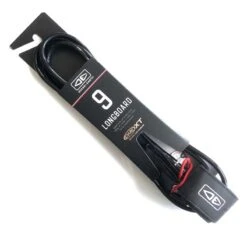 Ocean Earth One XT Longboard Surfboard Leash 9ft Ankle - Black/Blue