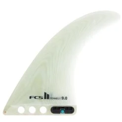 FCS II Connect Longboard Fin Performance Glass Clear - 8 Inch