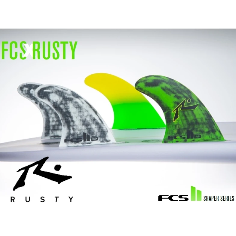 FCS II Rusty RP PC TriQuad Surfboard Fin Set Medium 3 FCS II Rusty RP PC TriQuad Surfboard Fin Set Medium - Image 3