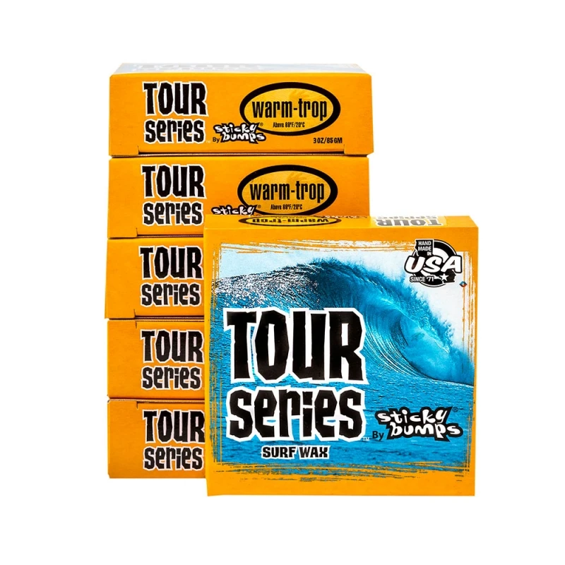 Sticky Bumps Tour Series Surf Wax Warm To Tropical Water 4 Blocks 1 Sticky Bumps Tour Series Surf Wax Warm To Tropical Water 4 Blocks