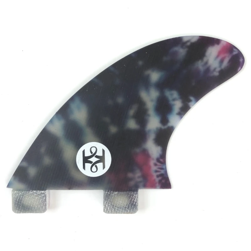 Koalition Tie Dye Side Bite Longboard Fins FCS 1 Koalition Tie Dye Side Bite Longboard Fins FCS