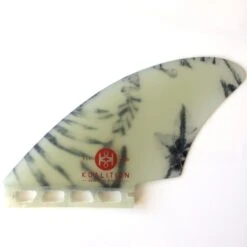 Koalition Keels Surfboard Fin Set Tropical Leaves Futures