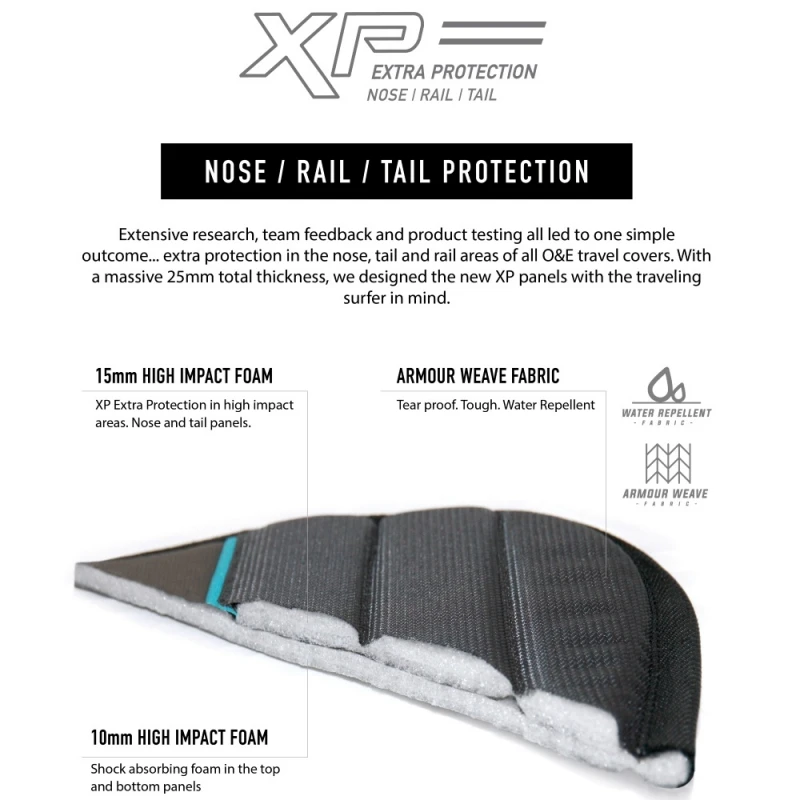 Ocean Earth 10ft Aircon 10mm XP Longboard Travel Bag 2 Ocean Earth 10ft Aircon 10mm XP Longboard Travel Bag - Image 2