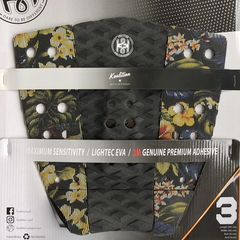 Koalition Karve 3 Piece Surfboard Tail Pad Waikiki 1 Koalition Karve 3 Piece Surfboard Tail Pad Waikiki