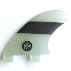 Koalition Cali Classic Side Bite Longboard Fins FCS Clear Black