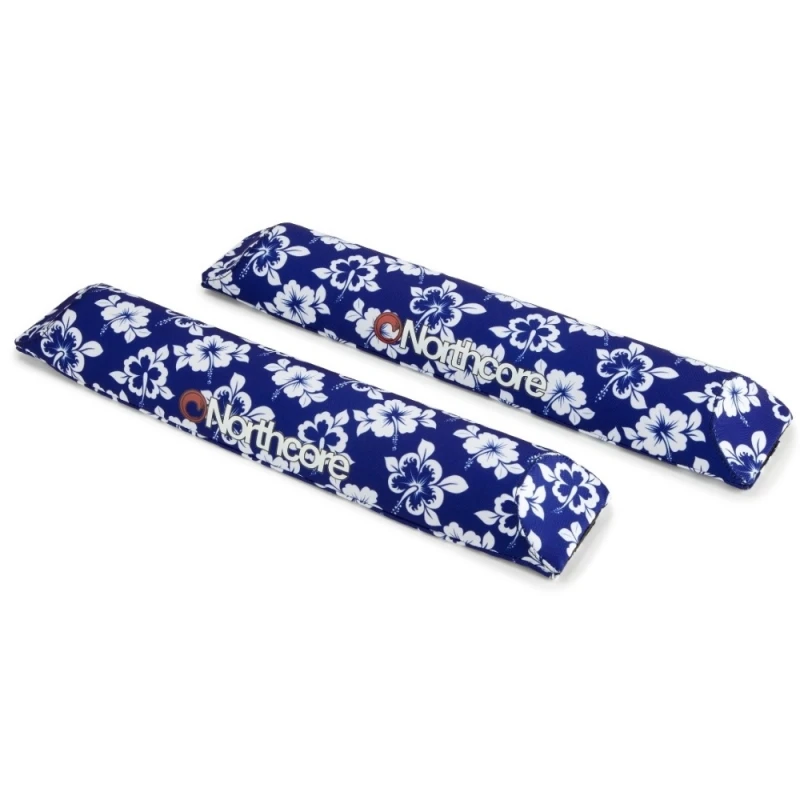Northcore Blue Hibiscus Aero Roof Bar Pads 1 Northcore Blue Hibiscus Aero Roof Bar Pads