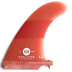 Koalition California Longboard Fin 6.5 Inch Orange Stripes