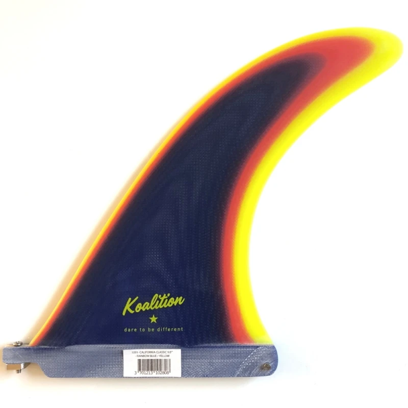 Koalition California Longboard Fin 9 Inch Blue Rainbow 1 Koalition California Longboard Fin 9 Inch Blue Rainbow