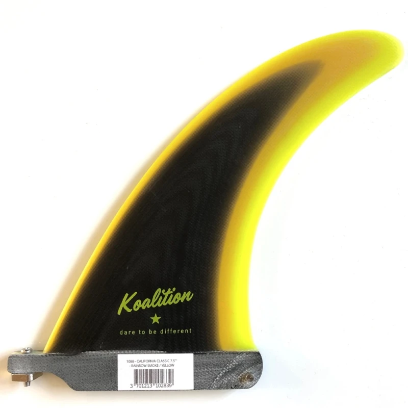 Koalition California Longboard Fin 7.5 Inch Smoke Rainbow 1 Koalition California Longboard Fin 7.5 Inch Smoke Rainbow