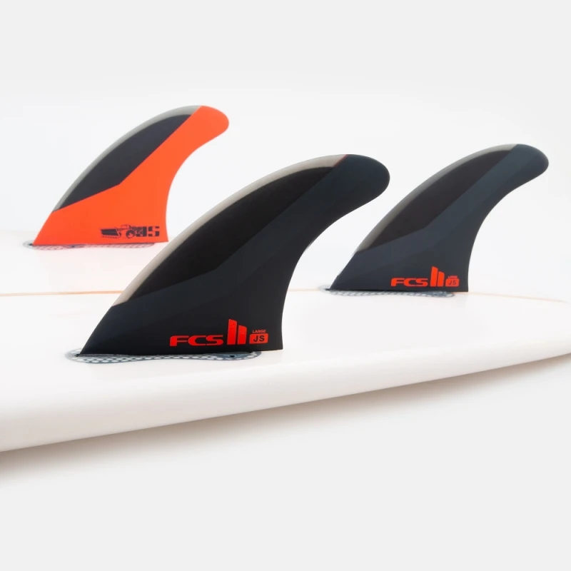 FCS II JS Large Thruster Surfboard Fins Large 2 FCS II JS Large Thruster Surfboard Fins Large - Image 2