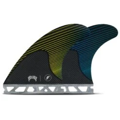 Futures Fins Mayhem Medium Thruster Fins Yellow Blue