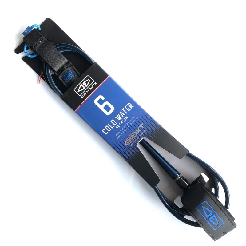 Ocean Earth One XT Cold Water Surfboard Leash 6ft 1 Ocean Earth One XT Cold Water Surfboard Leash 6ft