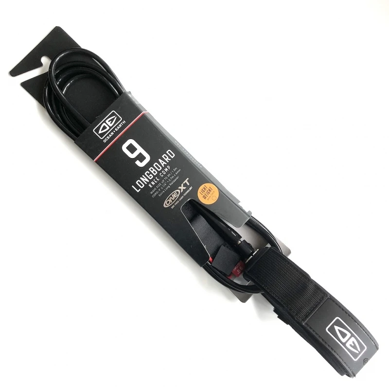 Ocean Earth OneXT Longboard Knee Comp Leash 9ft - Black/Blue 1 Ocean Earth OneXT Longboard Knee Comp Leash 9ft - Black/Blue
