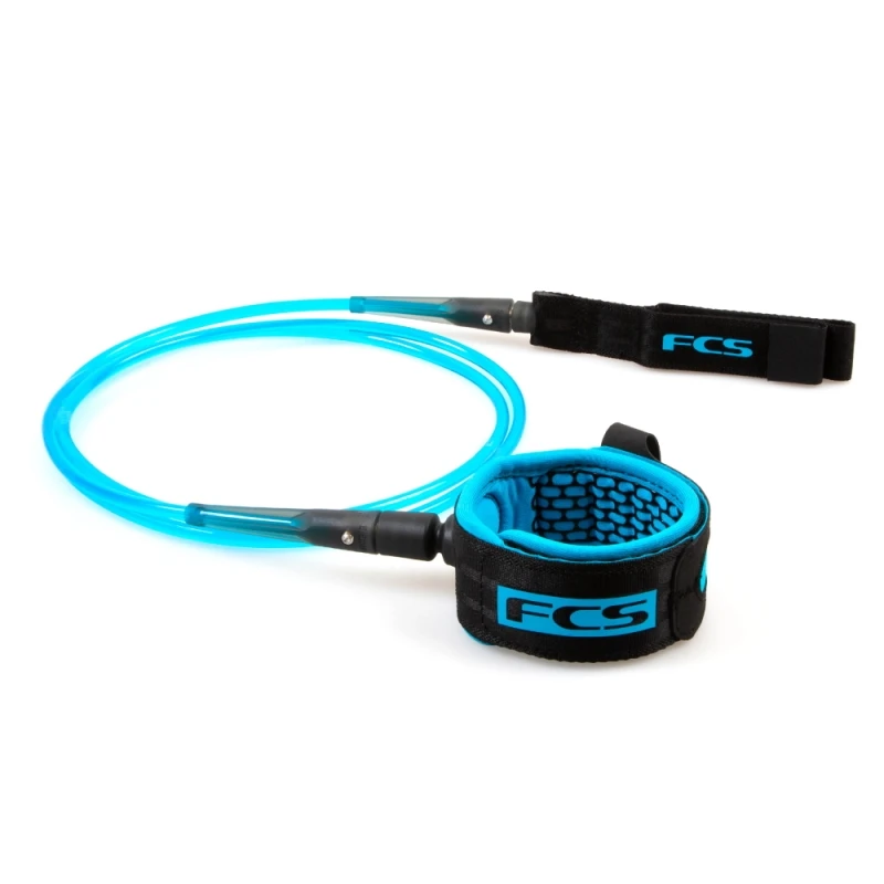 FCS All Round Essential Longboard Leash 9ft Blue Black 1 FCS All Round Essential Longboard Leash 9ft Blue Black