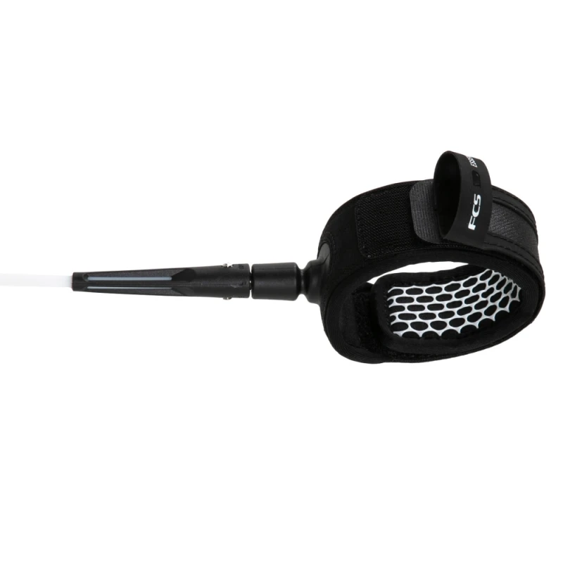 FCS All Round Essential Longboard Leash 9ft White Black 3 FCS All Round Essential Longboard Leash 9ft White Black - Image 3