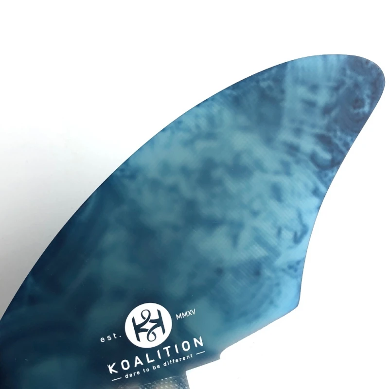 Koalition Keel Surfboard Fins Blue Malachite FCS 2 Koalition Keel Surfboard Fins Blue Malachite FCS - Image 2