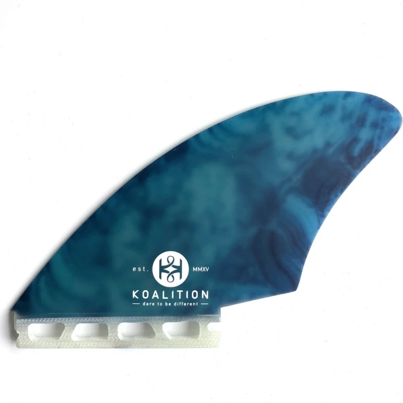 Koalition Keels Surfboard Fin Set Blue Malachite Futures 1 Koalition Keels Surfboard Fin Set Blue Malachite Futures