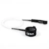 FCS Essential Surfboard Comp Leash 5ft White Black