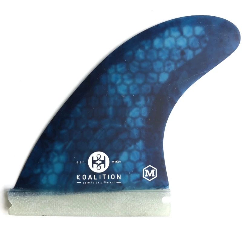 Koalition Surfboard Fin Set Medium Futures Malachite Blue 1 Koalition Surfboard Fin Set Medium Futures Malachite Blue