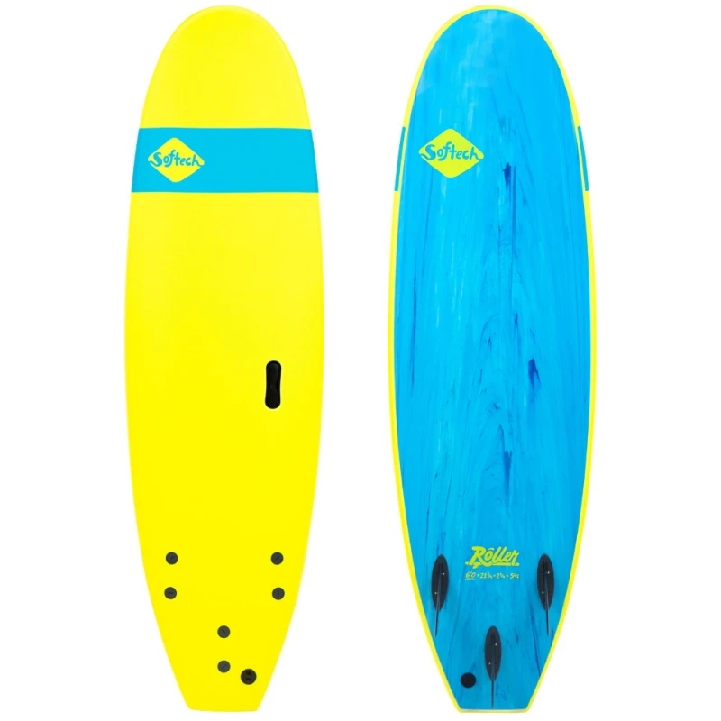 Softech Roller Funboard Surfboard 6ft6 Ice Yellow 1 Softech Roller Funboard Surfboard 6ft6 Ice Yellow