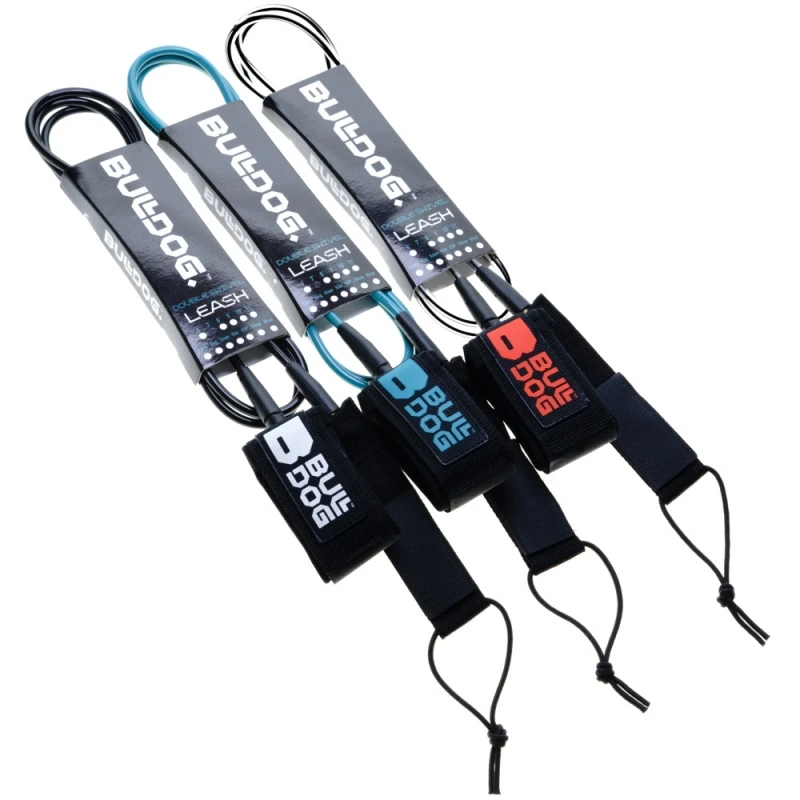 Bulldog Surfboard Leash 6ft - Black/Clear Coax 1 Bulldog Surfboard Leash 6ft - Black/Clear Coax