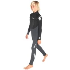 C-Skins Junior Legend 5/4/3mm Wetsuit Back Zip Black - J3XL