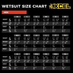 Xcel Wetsuits Comp X 5/4mm TDC Wetsuit - Large Short LS -Surf Gear Shop 7145 4 l