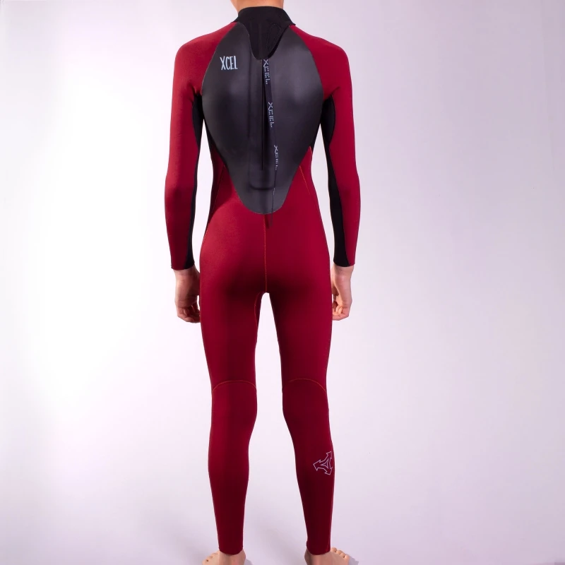 Xcel Wetsuits 3/2mm Junior Axis Wetsuit Back Zip Chilli Red - Age 8 2 Xcel Wetsuits 3/2mm Junior Axis Wetsuit Back Zip Chilli Red - Age 8 - Image 2