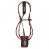 XM Chequered 6ft Surfboard Leash Regular Black Red