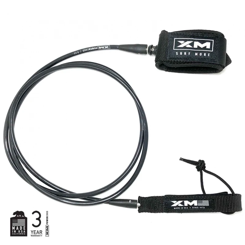 XM 6ft Surfboard Leash Regular Black 1 XM 6ft Surfboard Leash Regular Black