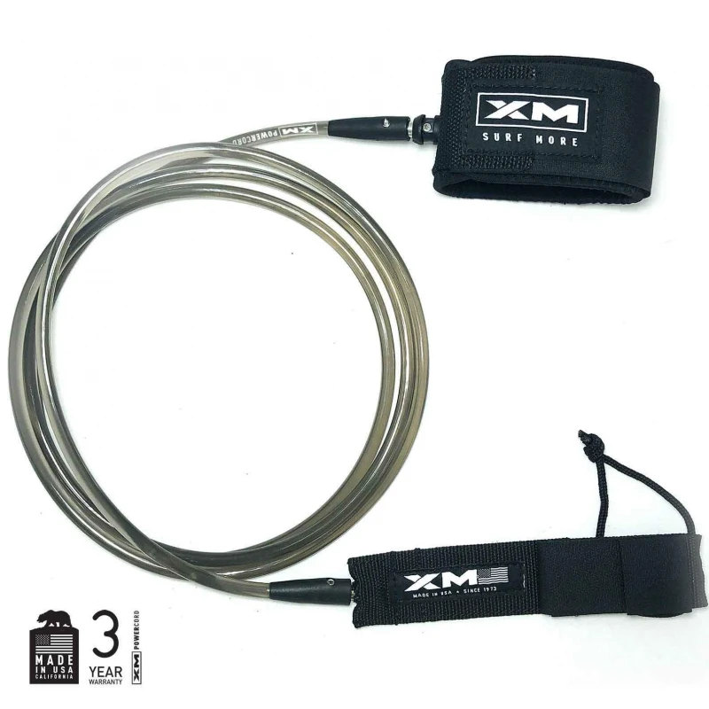 XM 6ft Surfboard Leash Regular Smoked 1 XM 6ft Surfboard Leash Regular Smoked