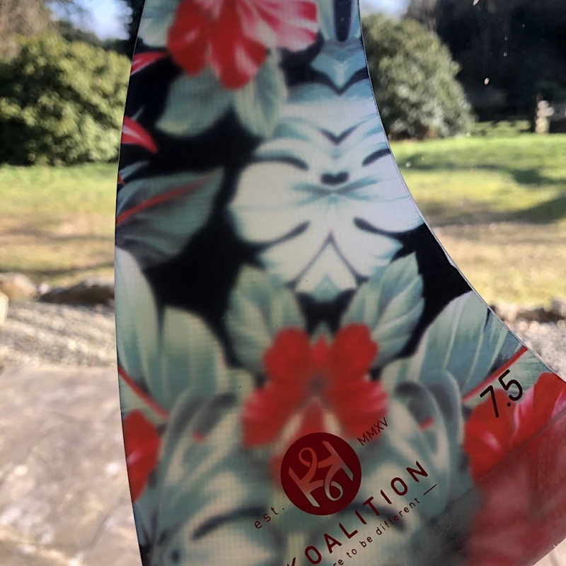 Koalition Hawaiian Black Longboard Fin 7.5 Inch 3 Koalition Hawaiian Black Longboard Fin 7.5 Inch - Image 3