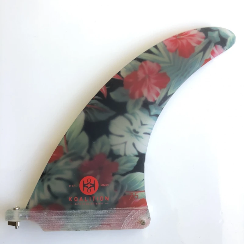 Koalition Hawaiian Black Longboard Fin 7.5 Inch 1 Koalition Hawaiian Black Longboard Fin 7.5 Inch