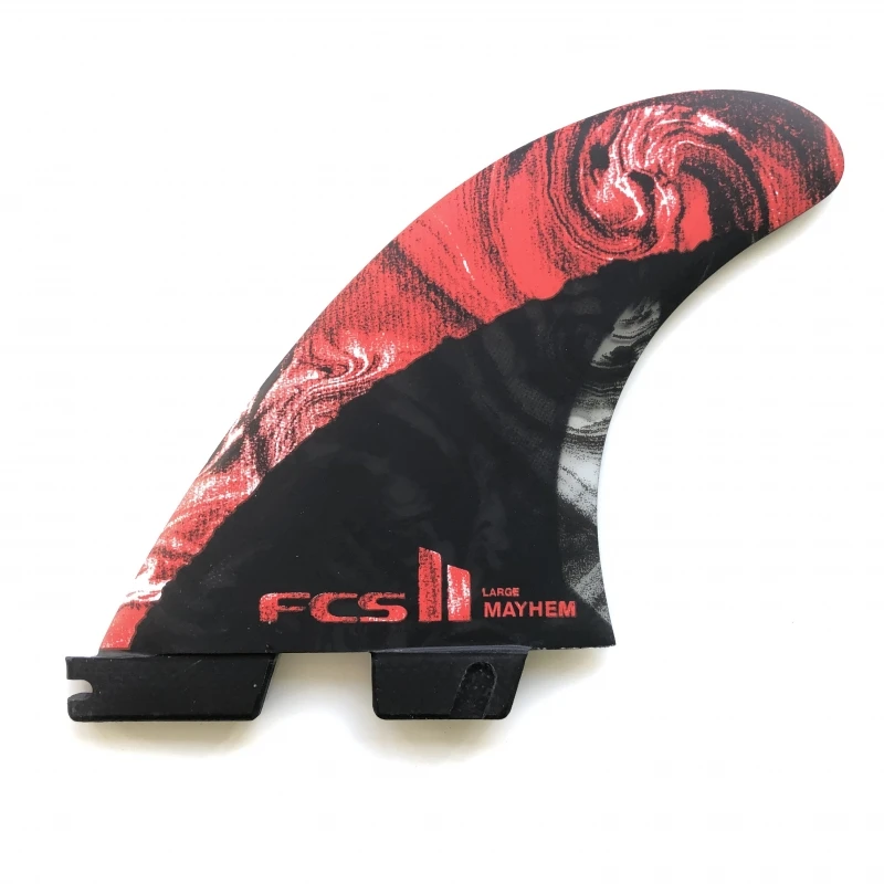 FCS II MB PC Carbon Thruster Surfboard Fins Large Red 1 FCS II MB PC Carbon Thruster Surfboard Fins Large Red