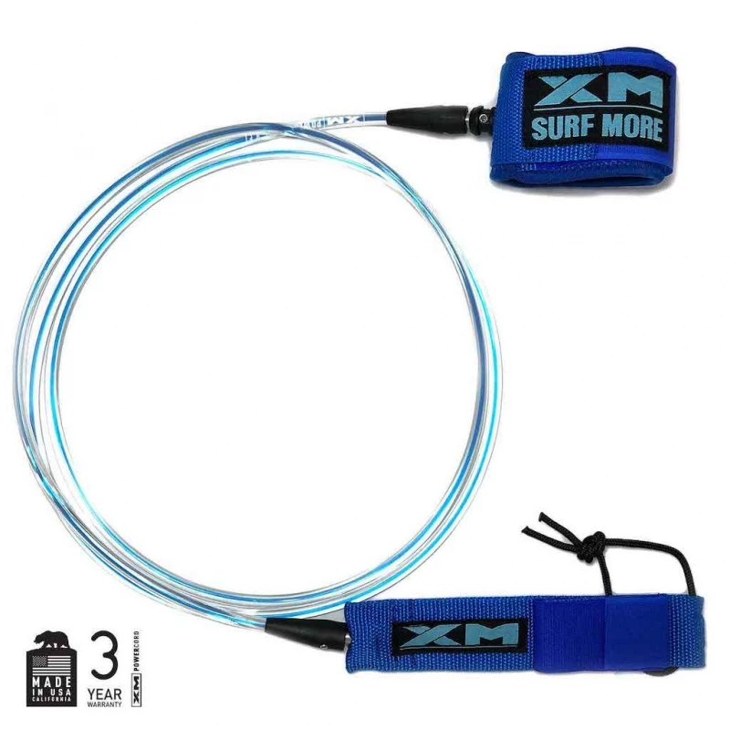 XM 6ft Core Surfboard Leash Regular Blue 1 XM 6ft Core Surfboard Leash Regular Blue