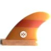 Koalition Cali Classic Side Bite Longboard Fins Futures Orange Stripe