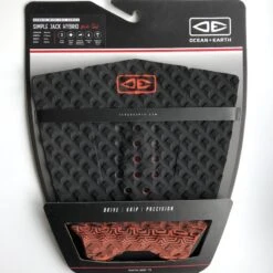 Ocean Earth Simple Jack Hybrid Surfboard Tail Pad Black Orange