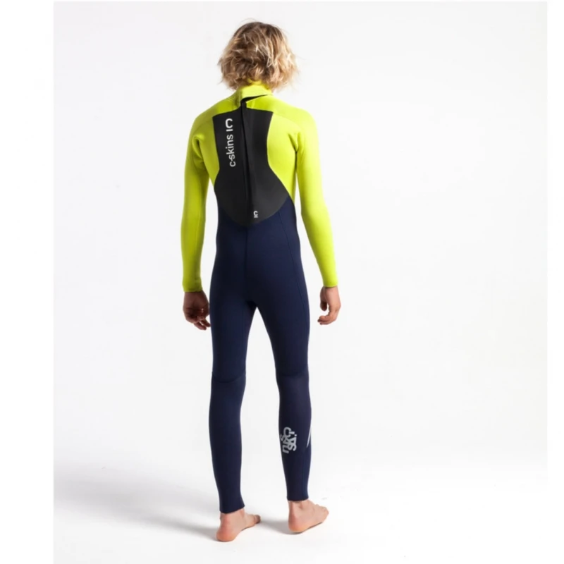 C-Skins Junior Legend 5/4/3mm Wetsuit Back Zip Slate Flash Green - J2XL 3 C-Skins Junior Legend 5/4/3mm Wetsuit Back Zip Slate Flash Green - J2XL - Image 3