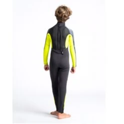 C-Skins Element 3/2mm Junior Wetsuit Anthracite Yellow Black - J2XL -Surf Gear Shop cel32stjanyebktdback 94984