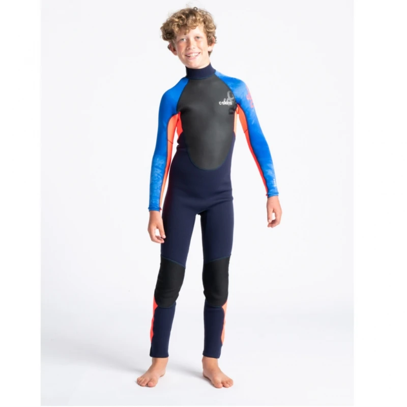 C-Skins Element 3/2mm Junior Wetsuit Slate Navy Flo Red - J2XL 3 C-Skins Element 3/2mm Junior Wetsuit Slate Navy Flo Red - J2XL - Image 3