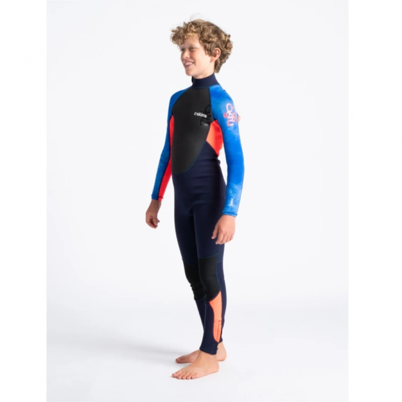 C-Skins Element 3/2mm Junior Wetsuit Slate Navy Flo Red - J2XL 4 C-Skins Element 3/2mm Junior Wetsuit Slate Navy Flo Red - J2XL - Image 4